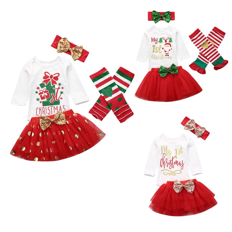 0 18M Christmas Infant Kids Baby Girls Clothes