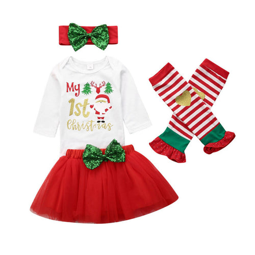 0 18M Christmas Infant Kids Baby Girls Clothes