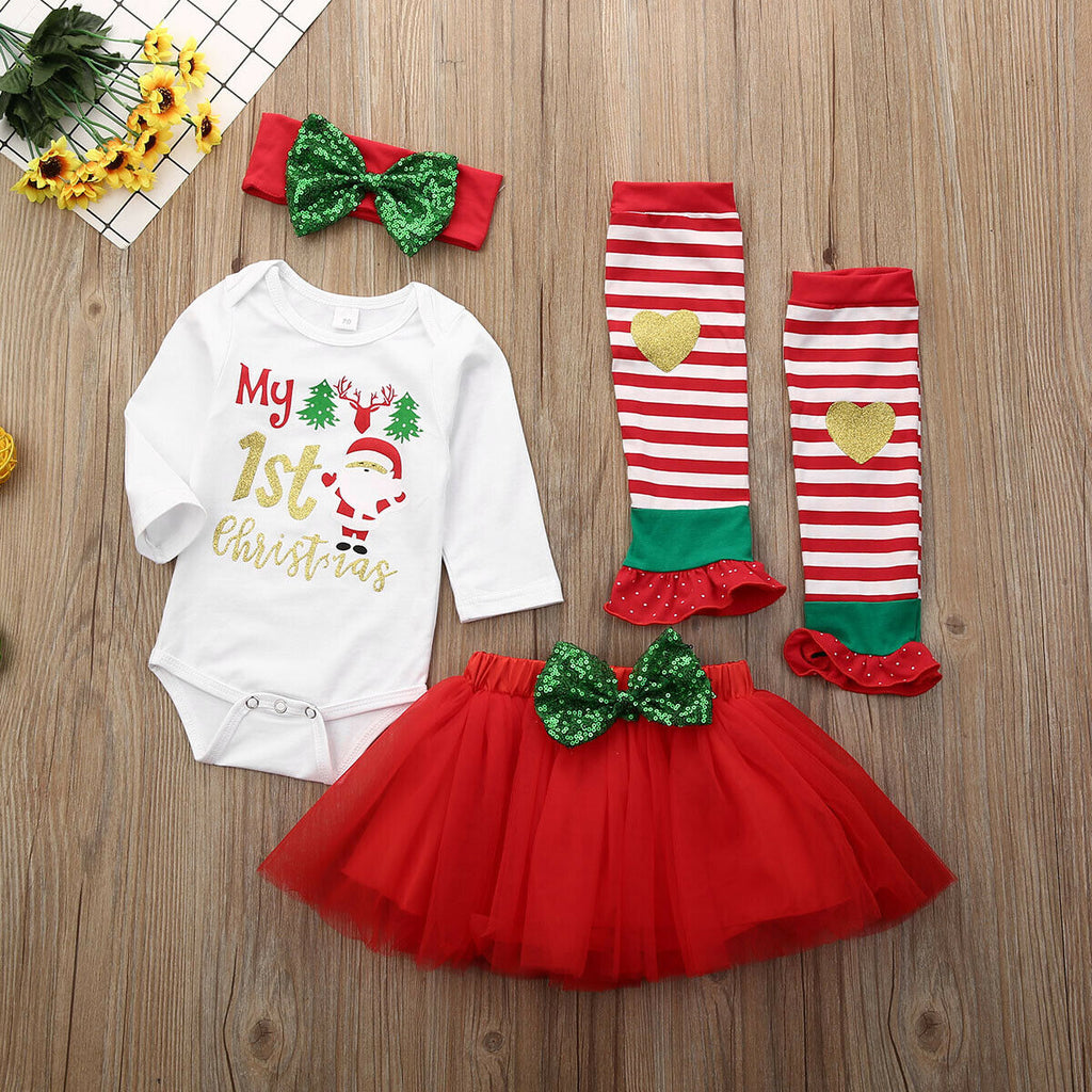 0 18M Christmas Infant Kids Baby Girls Clothes