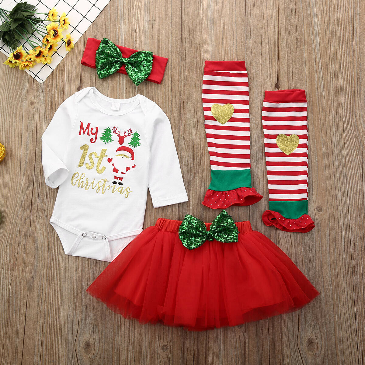 0 18M Christmas Infant Kids Baby Girls Clothes