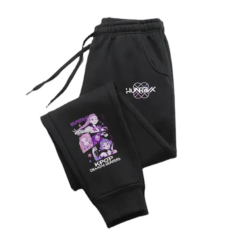 Kpop Demon Hunter Pants Harajuku Streetwear Men Women Jogging Sweatpants Print Running Trousers Sport Oversized Jogger Pants