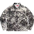 Red And Black Jacket Denim Graffiti Coat