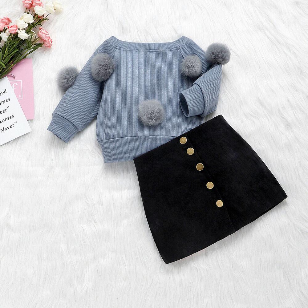 1 6Y Autumn Toddler Baby Kids Girls Clothes Sets
