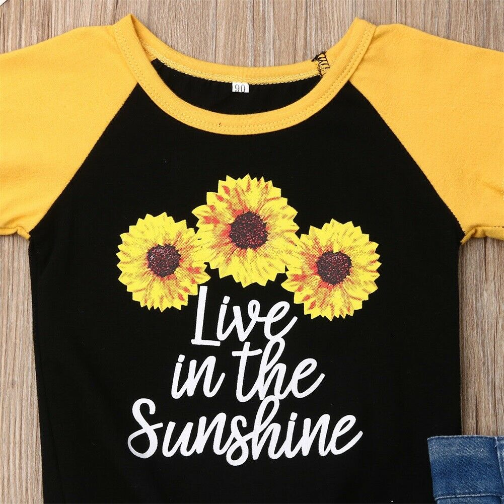 1 6Y Summer Baby Kids Girls Clothes Sets