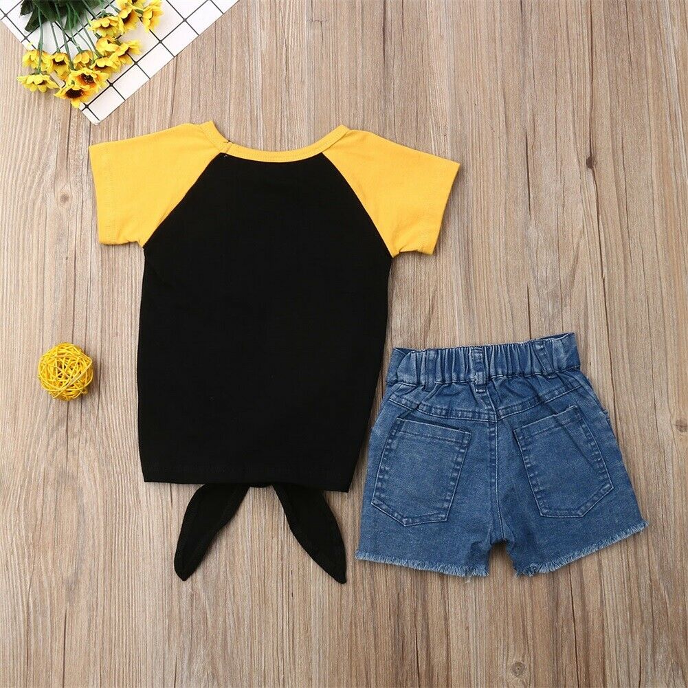 1 6Y Summer Baby Kids Girls Clothes Sets