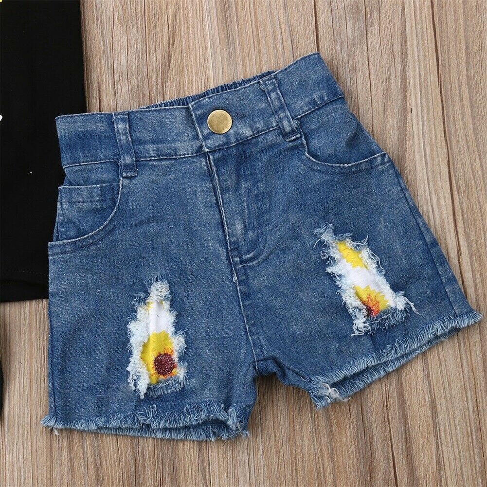 1 6Y Summer Baby Kids Girls Clothes Sets