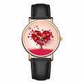 Love Tree Background Belt Casual Wrist Watch