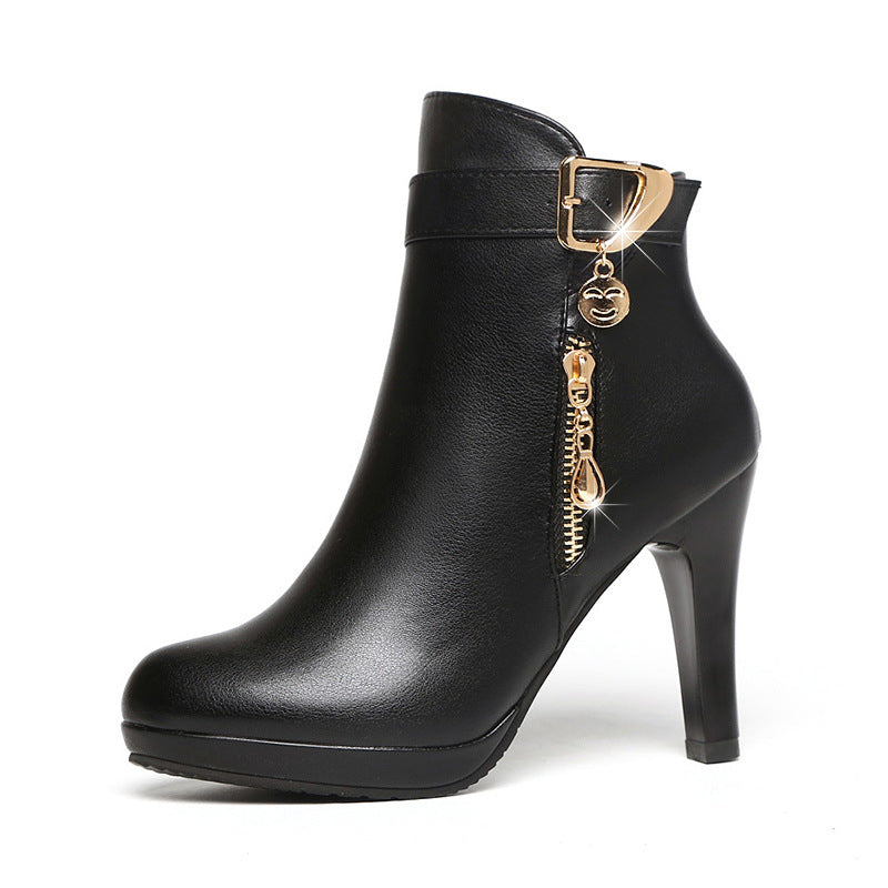 Womens Autumn Leather Boots