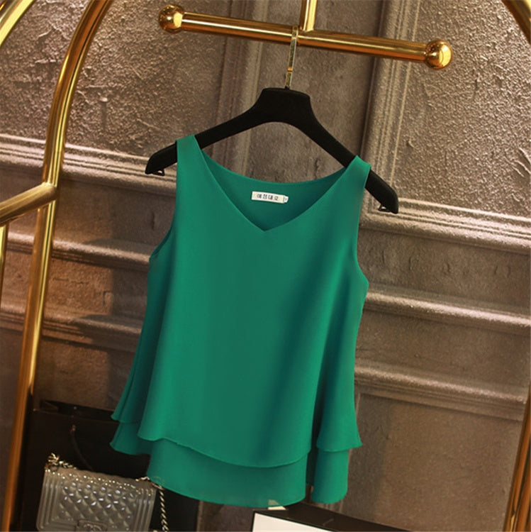 Camisole female chiffon shirt