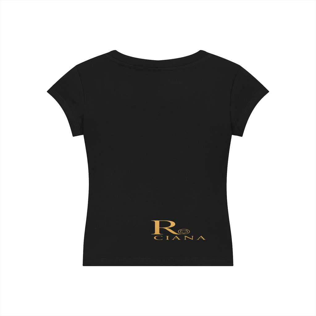 Essential V-Neck Bodycon T-Shirt rooted in faith