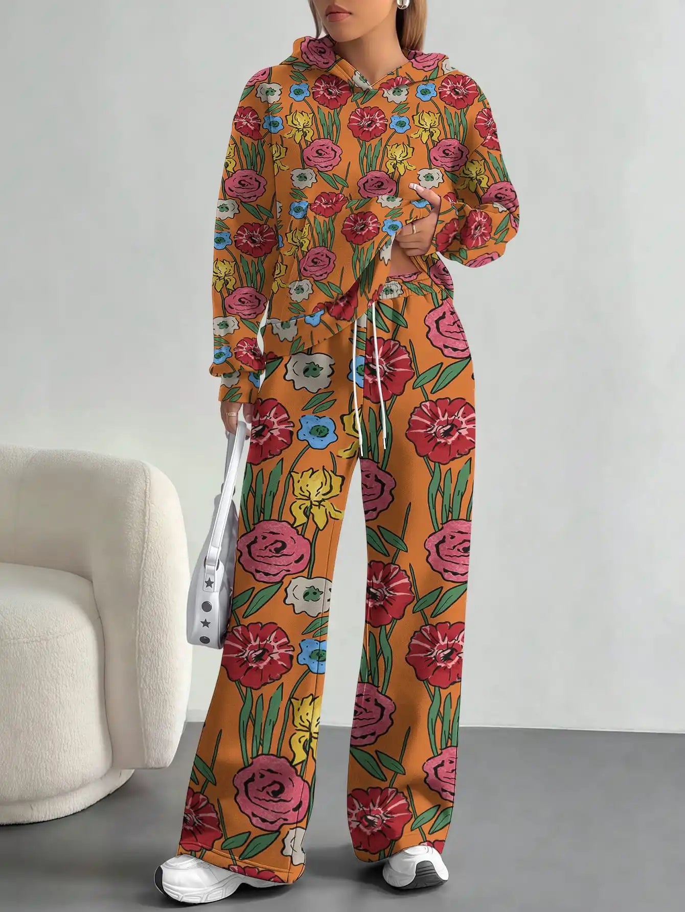 floral pattern new hot style autumn and winter new fashion casual suits