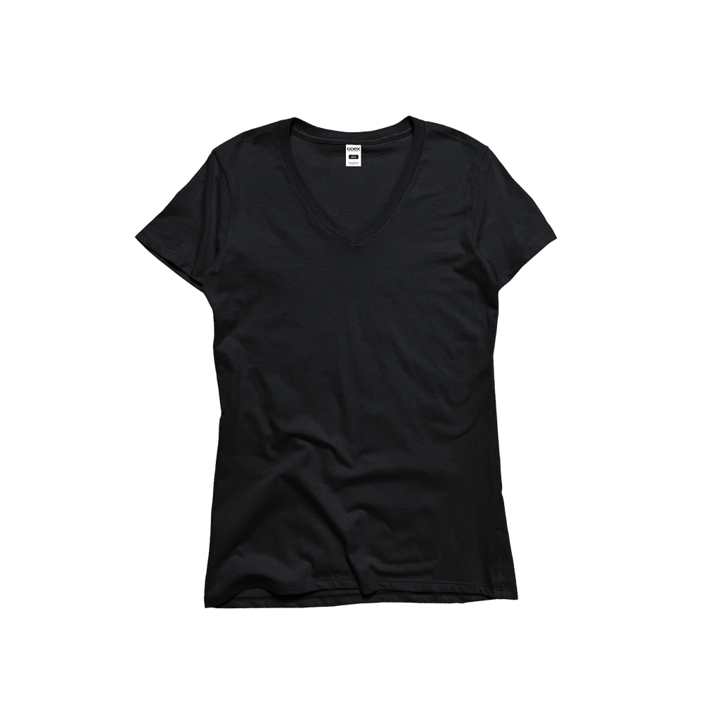 Ladies Premium Cotton Short Sleeve V-Neck Tee