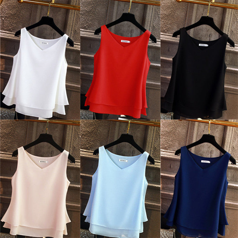Camisole female chiffon shirt