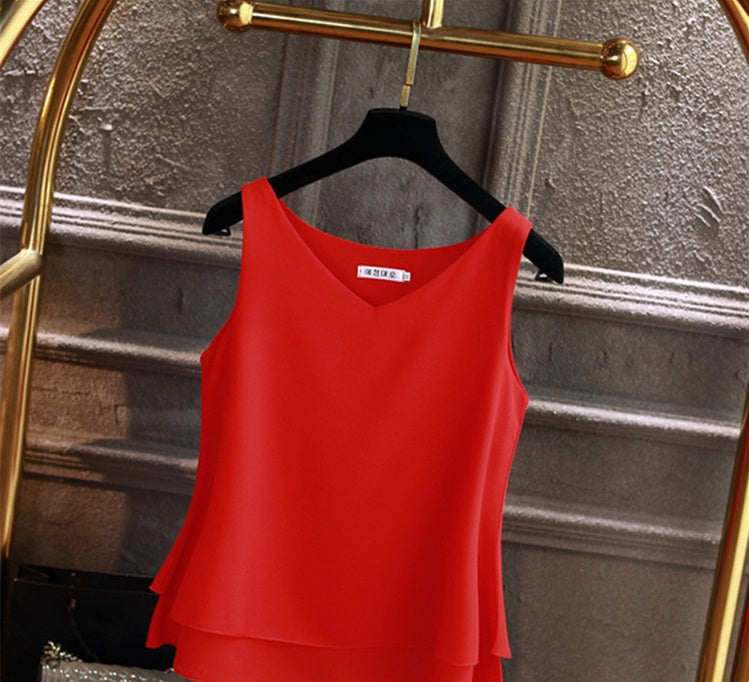 Camisole female chiffon shirt