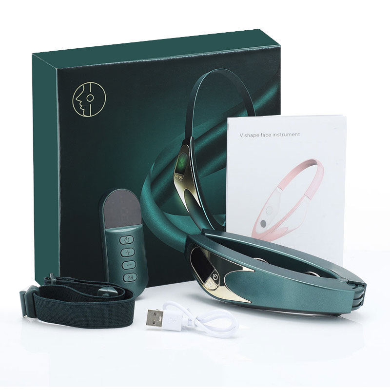 Micro-current EMS Face Slimming Device Smart Red And Blue Color Light Skin Rejuvenation