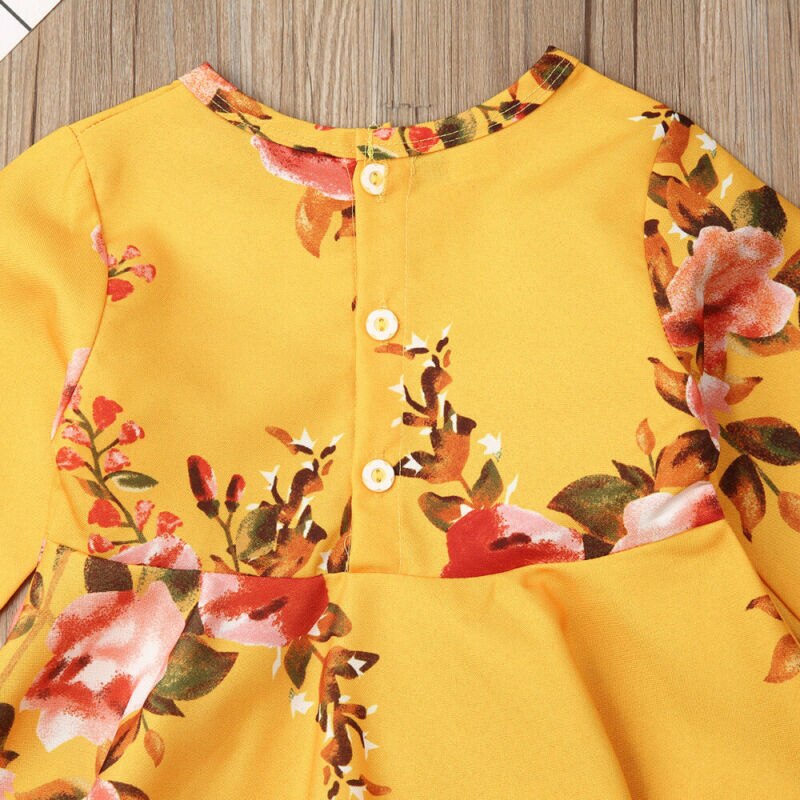 2PCS Toddler Kids Baby Girl Autumn Clothes Sets