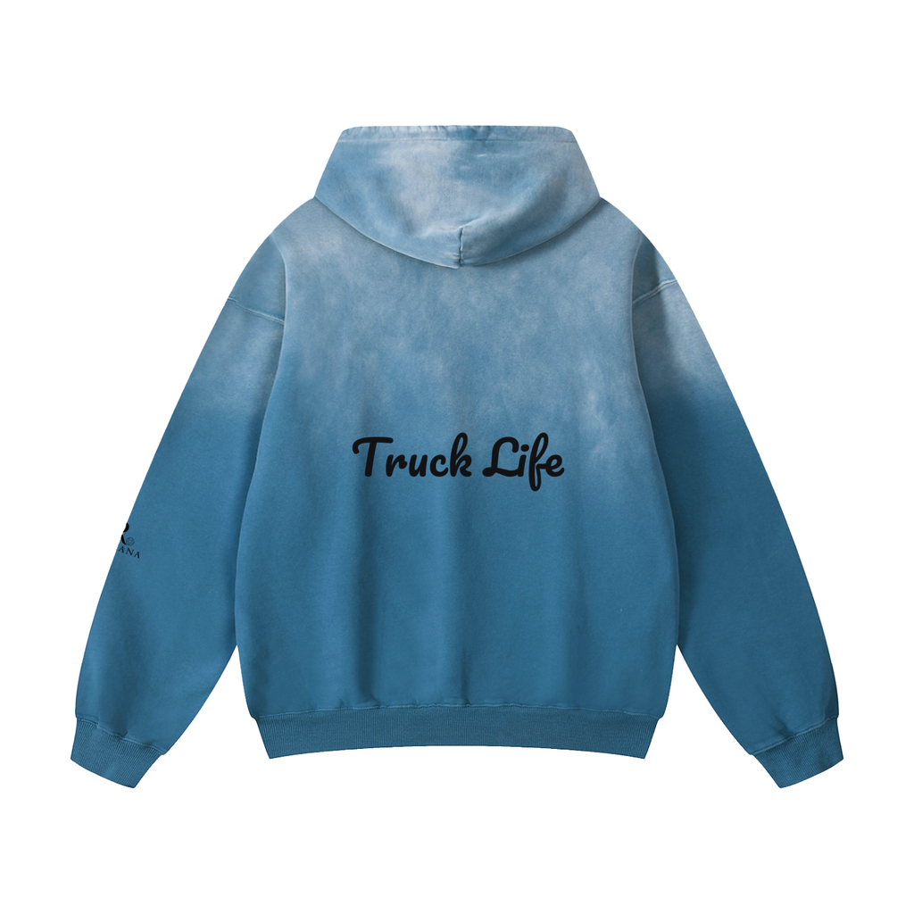 Heavyweight Sunfade Oversized Hoodie truck life