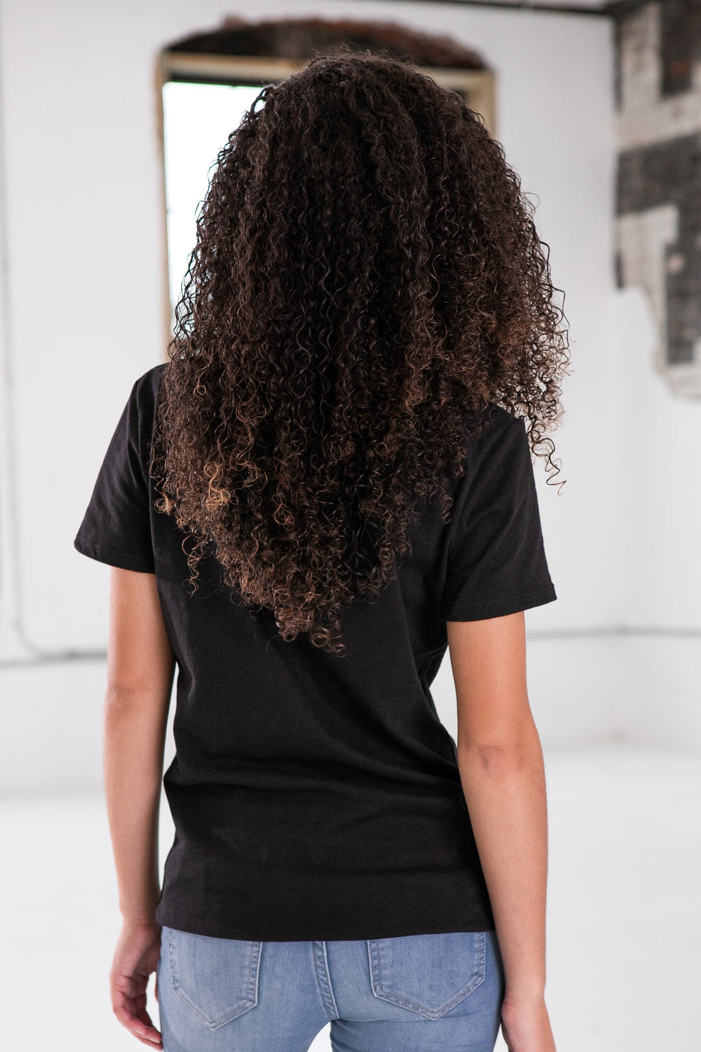 Ladies Premium Cotton Short Sleeve V-Neck Tee