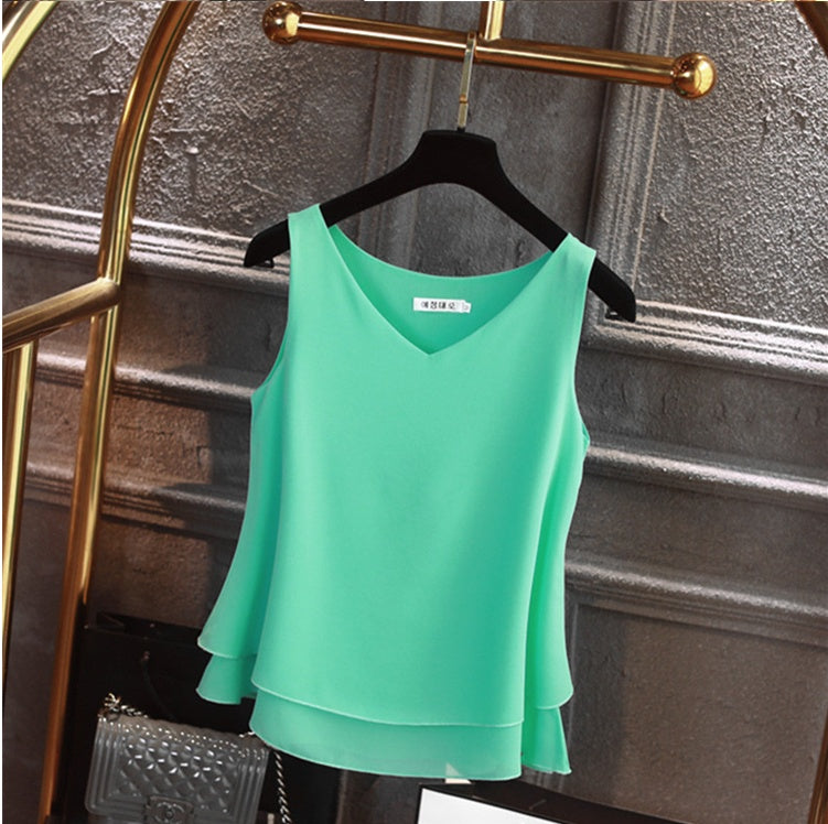 Camisole female chiffon shirt