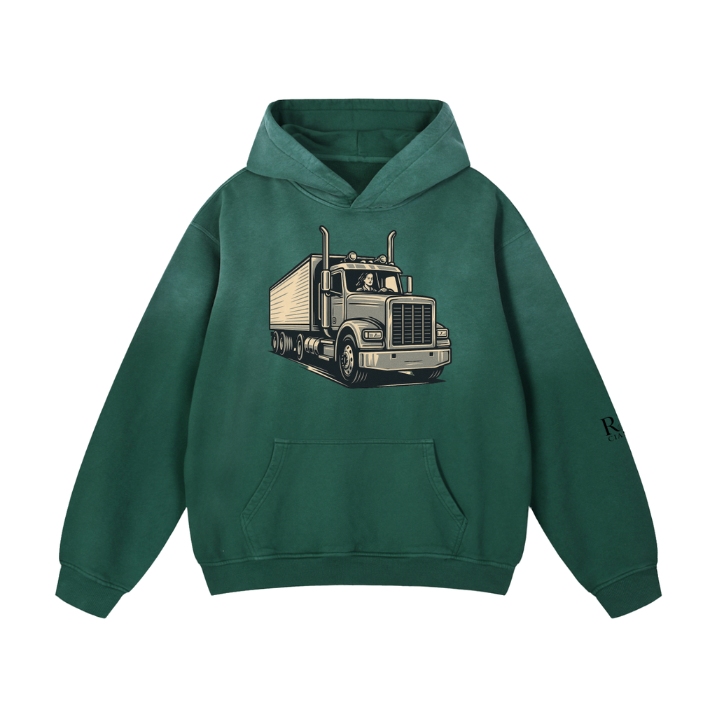 Heavyweight Sunfade Oversized Hoodie truck life