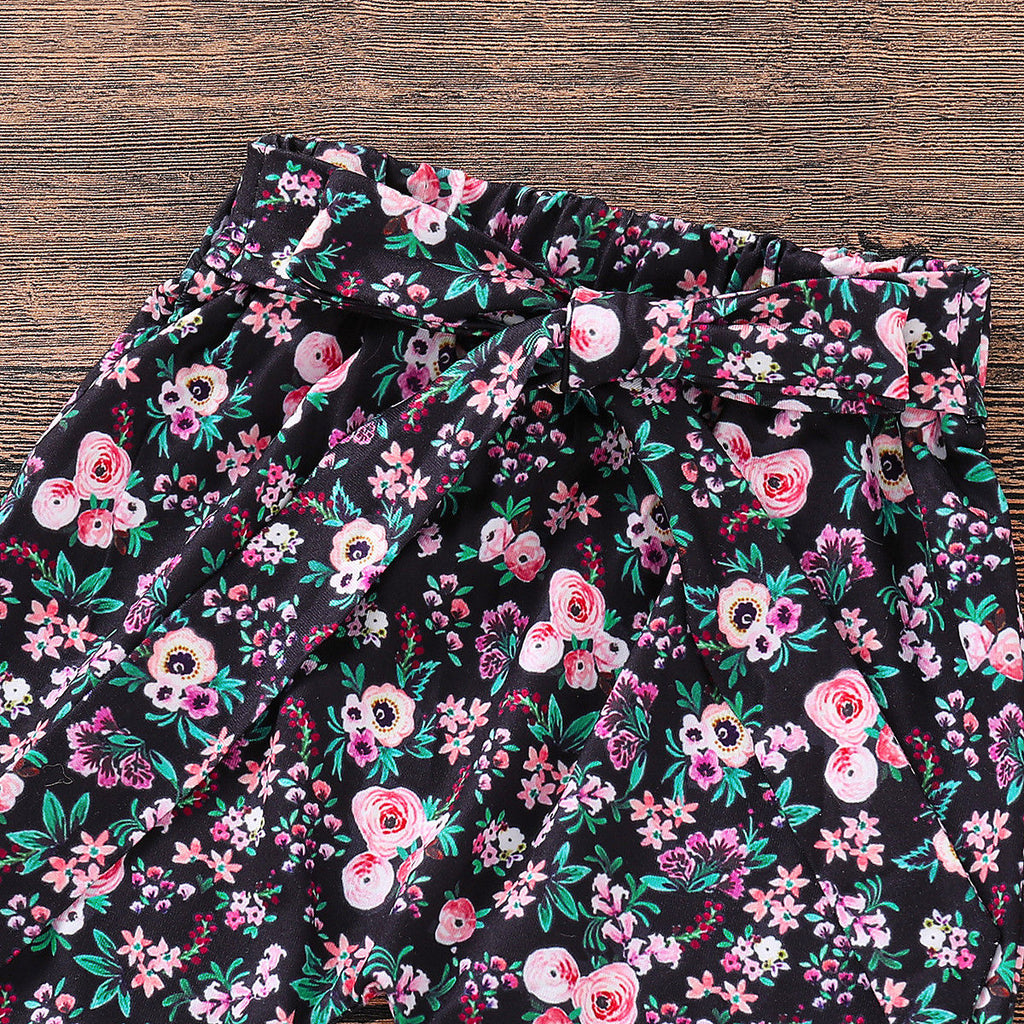 3PCS Autumn Winter Kids Baby Girls Clothes Sets