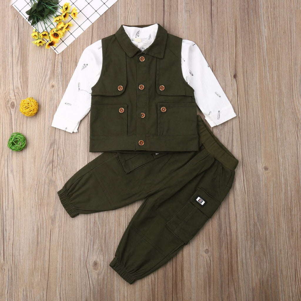 3pcs Toddler Kids Baby Boys Clothes Sets 1 6Y
