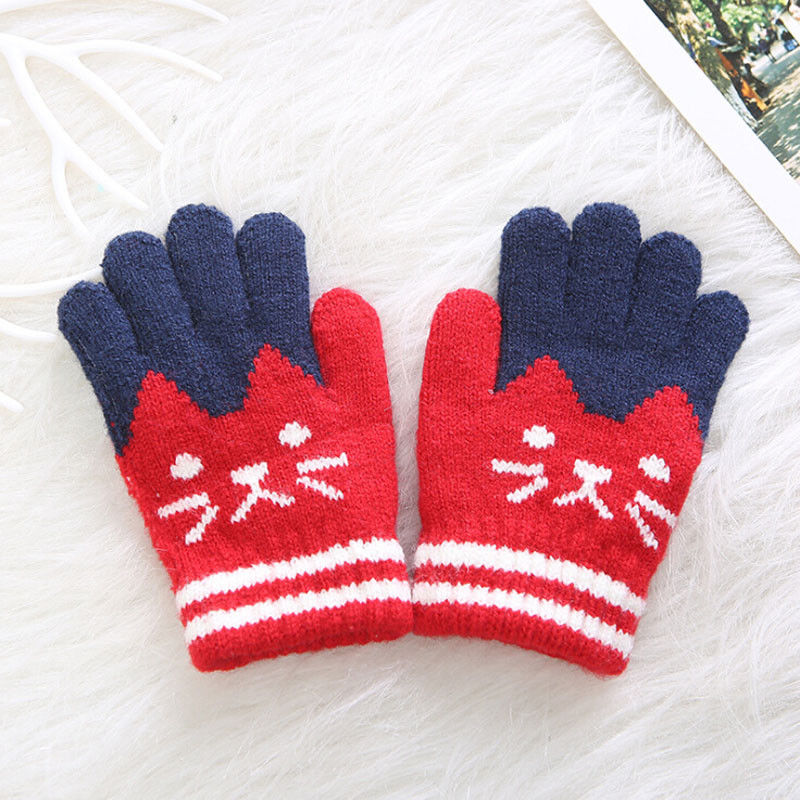 4 8T  Child Kids Winter Warm Thick Gloves Baby