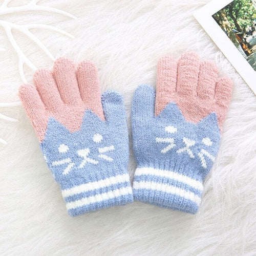 4 8T  Child Kids Winter Warm Thick Gloves Baby