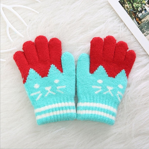 4 8T  Child Kids Winter Warm Thick Gloves Baby