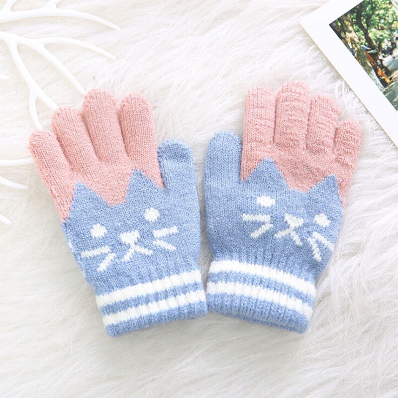 4 8T  Child Kids Winter Warm Thick Gloves Baby