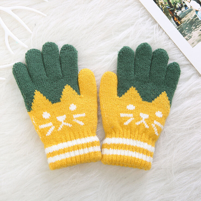 4 8T  Child Kids Winter Warm Thick Gloves Baby