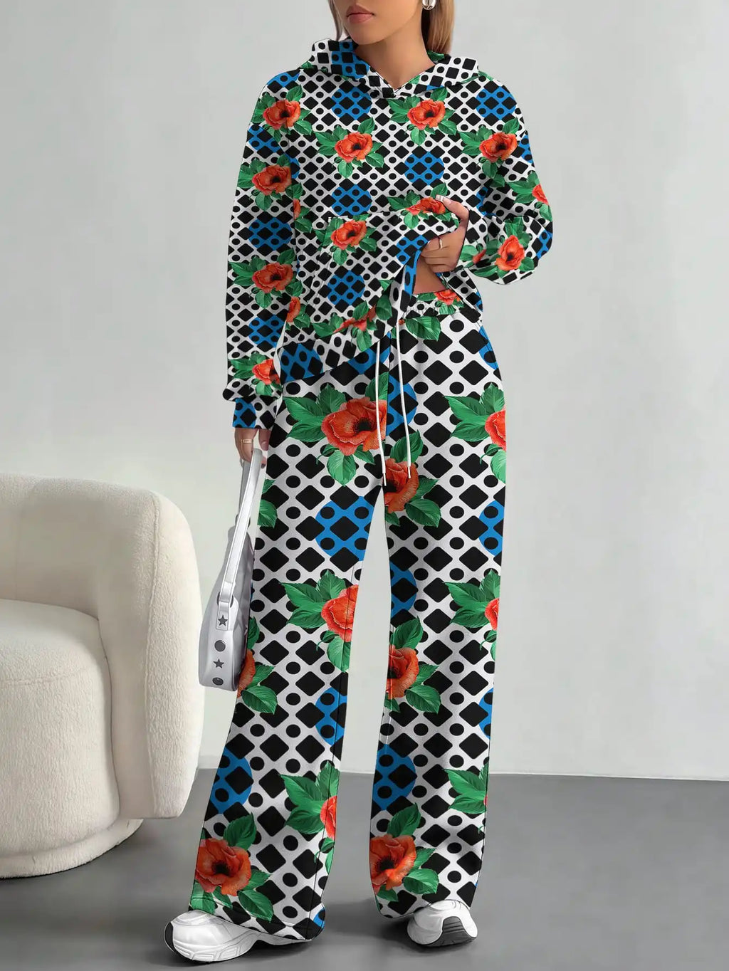 floral pattern new hot style autumn and winter new fashion casual suits