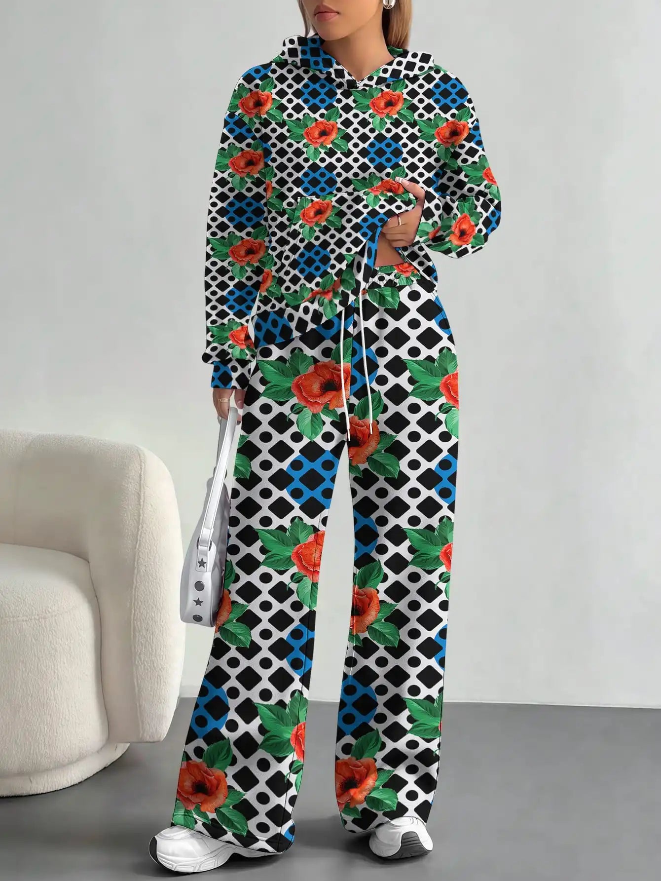 floral pattern new hot style autumn and winter new fashion casual suits