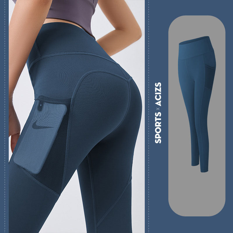 Yoga Pants Women With Pocket Leggings Sport  Gym Leggings Women Tummy Control Jogging Tights Female Fitness Pants