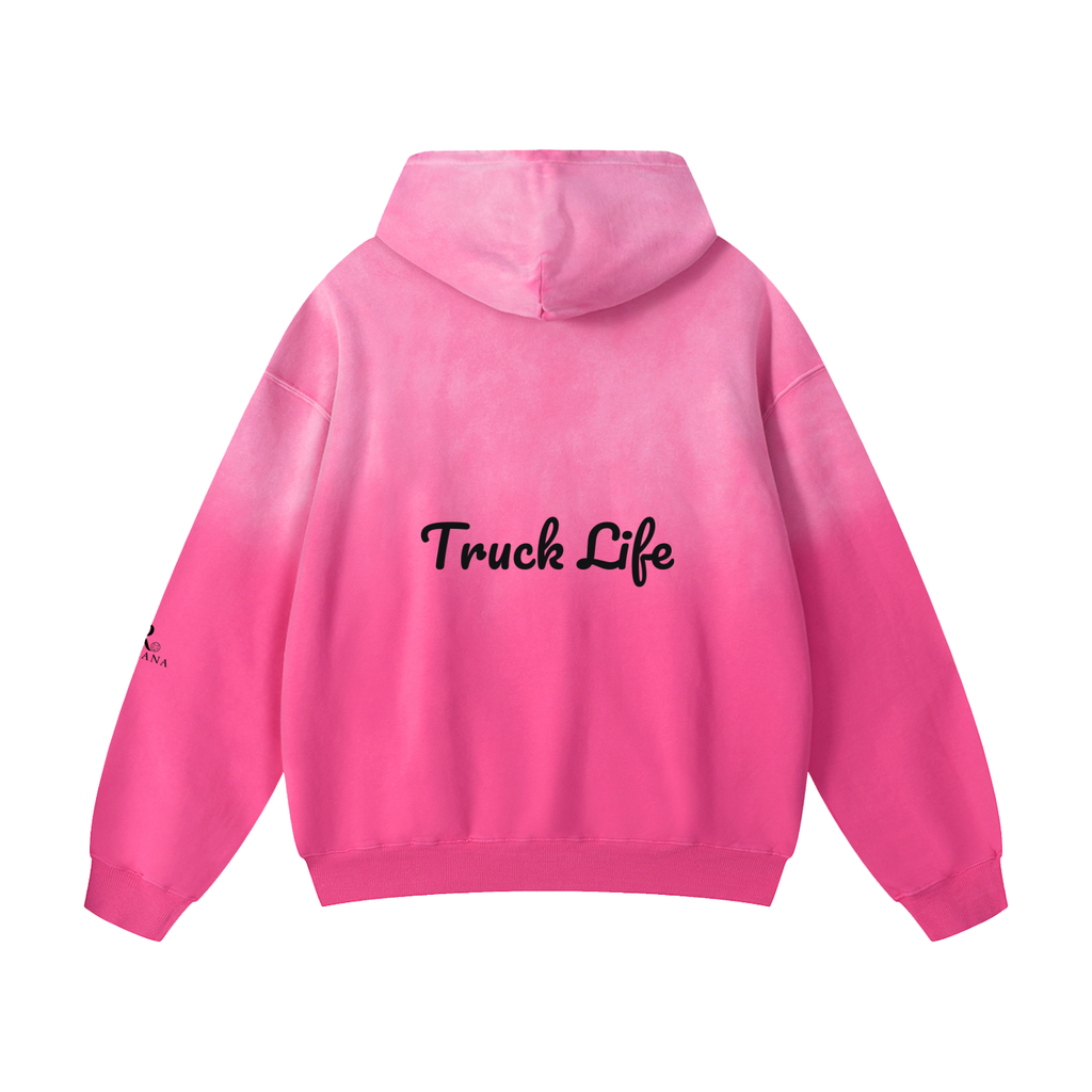 Heavyweight Sunfade Oversized Hoodie truck life