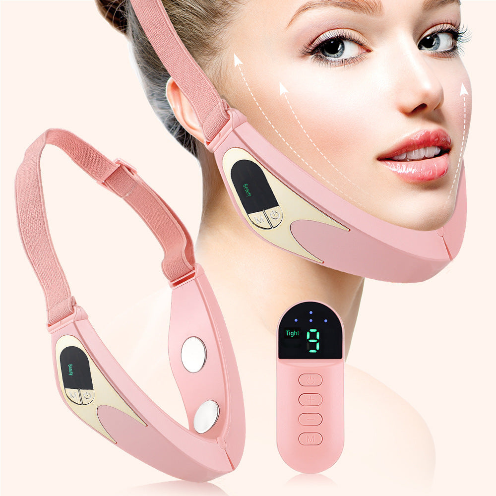 Micro-current EMS Face Slimming Device Smart Red And Blue Color Light Skin Rejuvenation