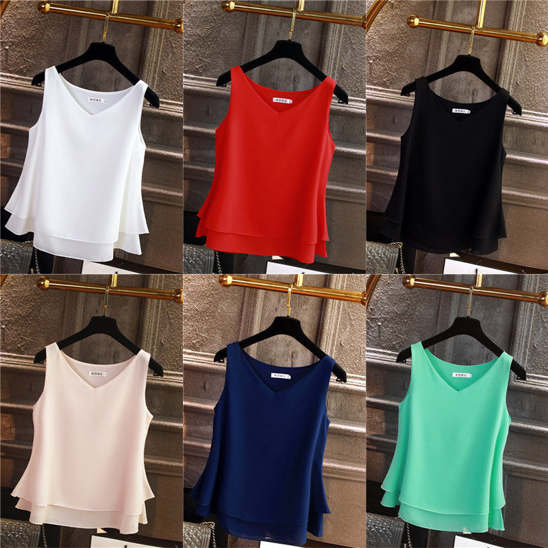 Camisole female chiffon shirt