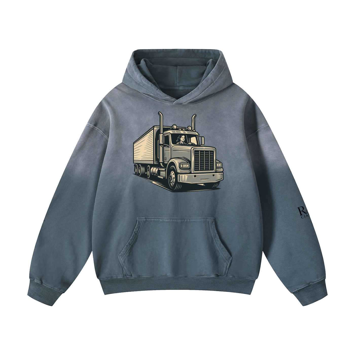 Heavyweight Sunfade Oversized Hoodie truck life