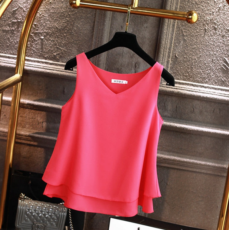 Camisole female chiffon shirt