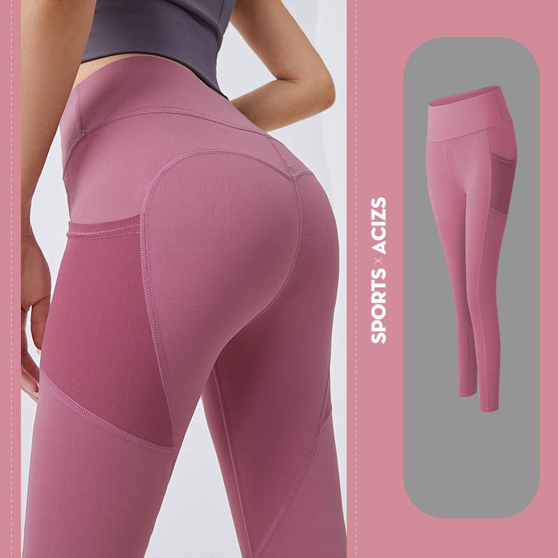 Yoga Pants Women With Pocket Leggings Sport  Gym Leggings Women Tummy Control Jogging Tights Female Fitness Pants