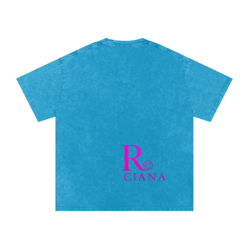 Snow Washed Oversized Cotton T-Shirt Need a break