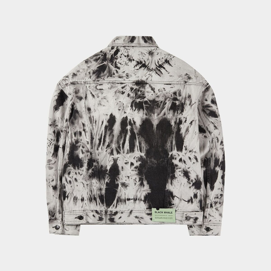 Tie Dye Washed Denim Jacket