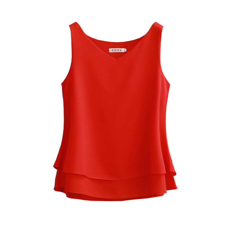 Camisole female chiffon shirt