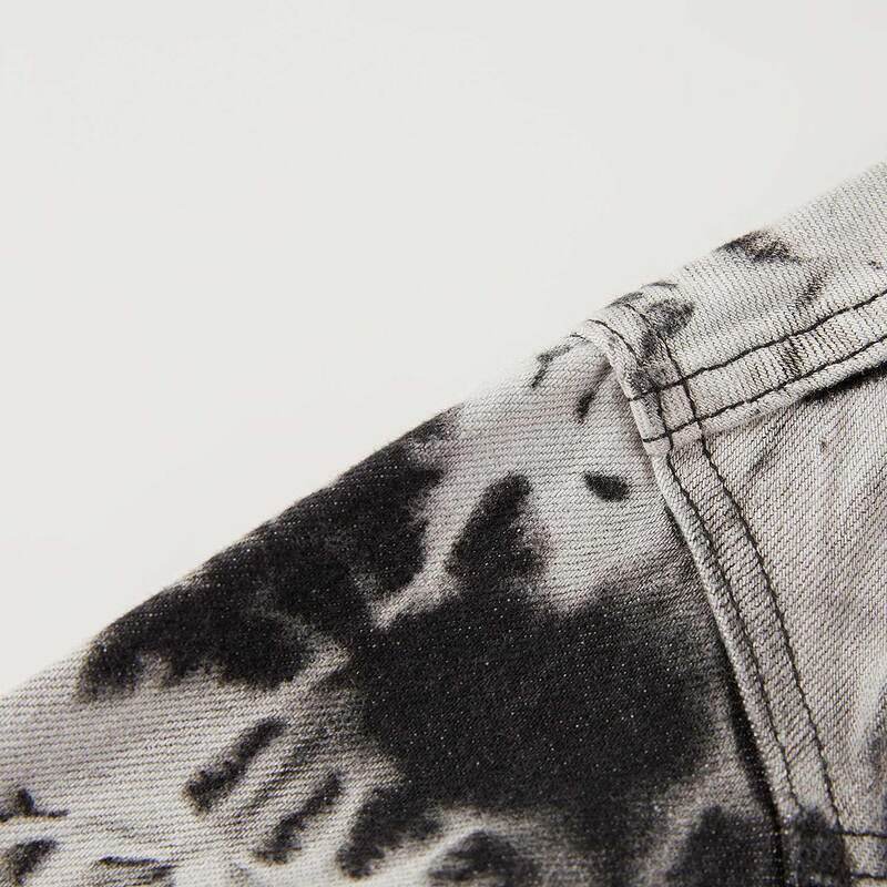 Tie Dye Washed Denim Jacket