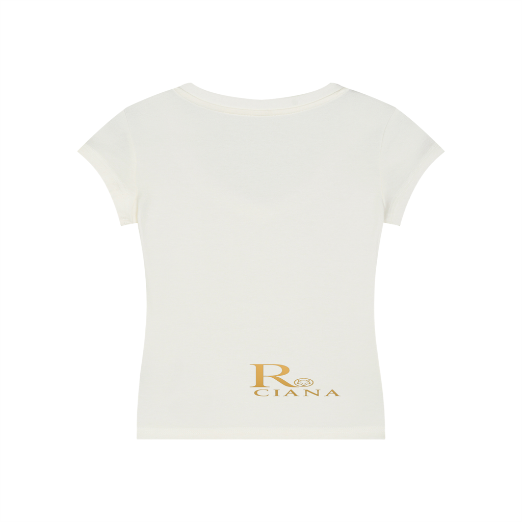 Essential V-Neck Bodycon T-Shirt rooted in faith