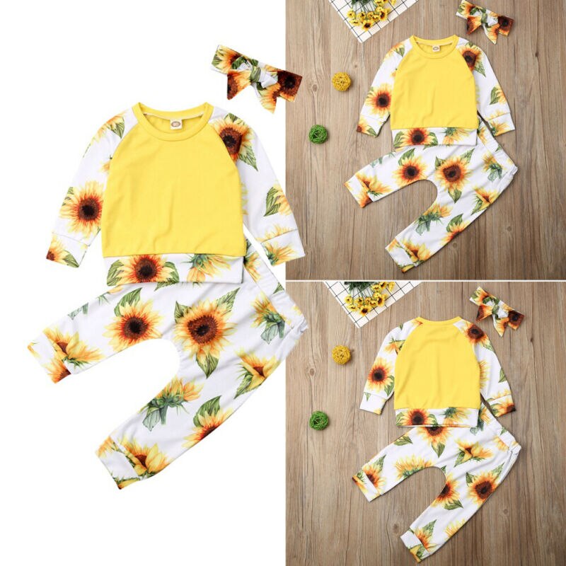 Autumn Baby Clothes  3PCS Kid Baby Girls Clothes