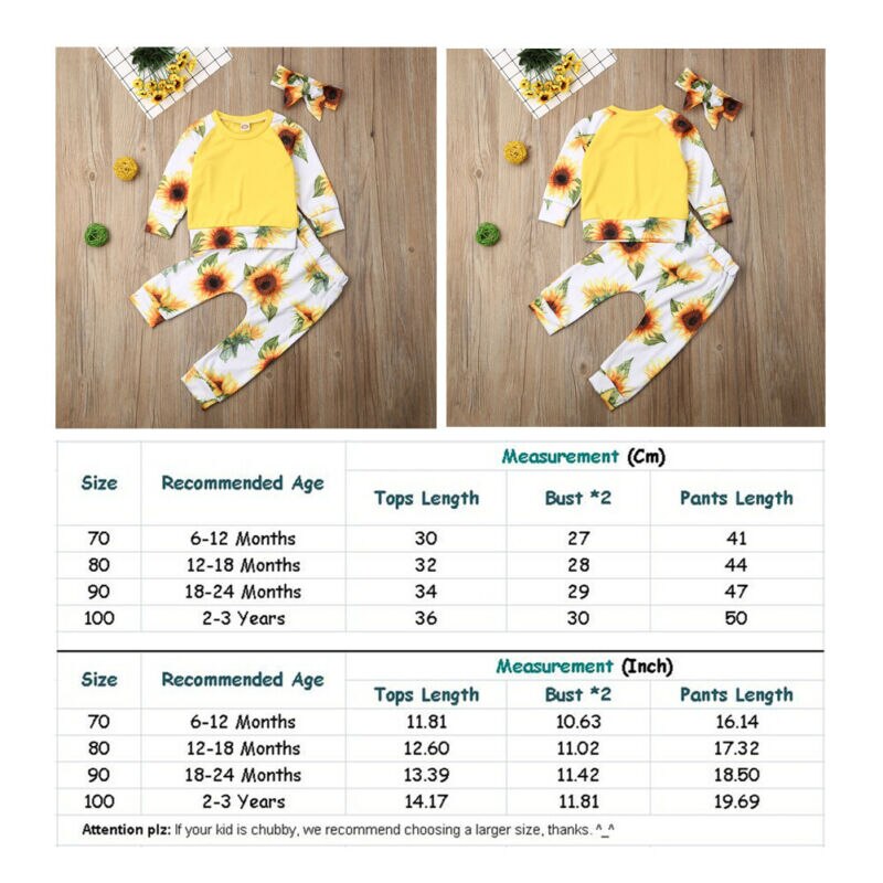 Autumn Baby Clothes  3PCS Kid Baby Girls Clothes