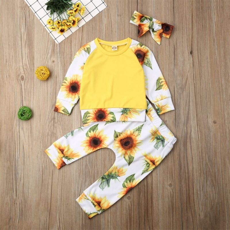 Autumn Baby Clothes  3PCS Kid Baby Girls Clothes