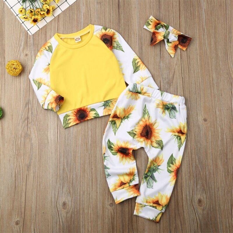 Autumn Baby Clothes  3PCS Kid Baby Girls Clothes