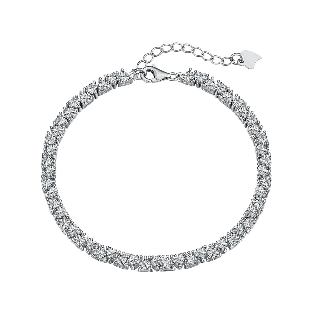 S925 Sterling Silver Hip Hop Zircon Bracelet